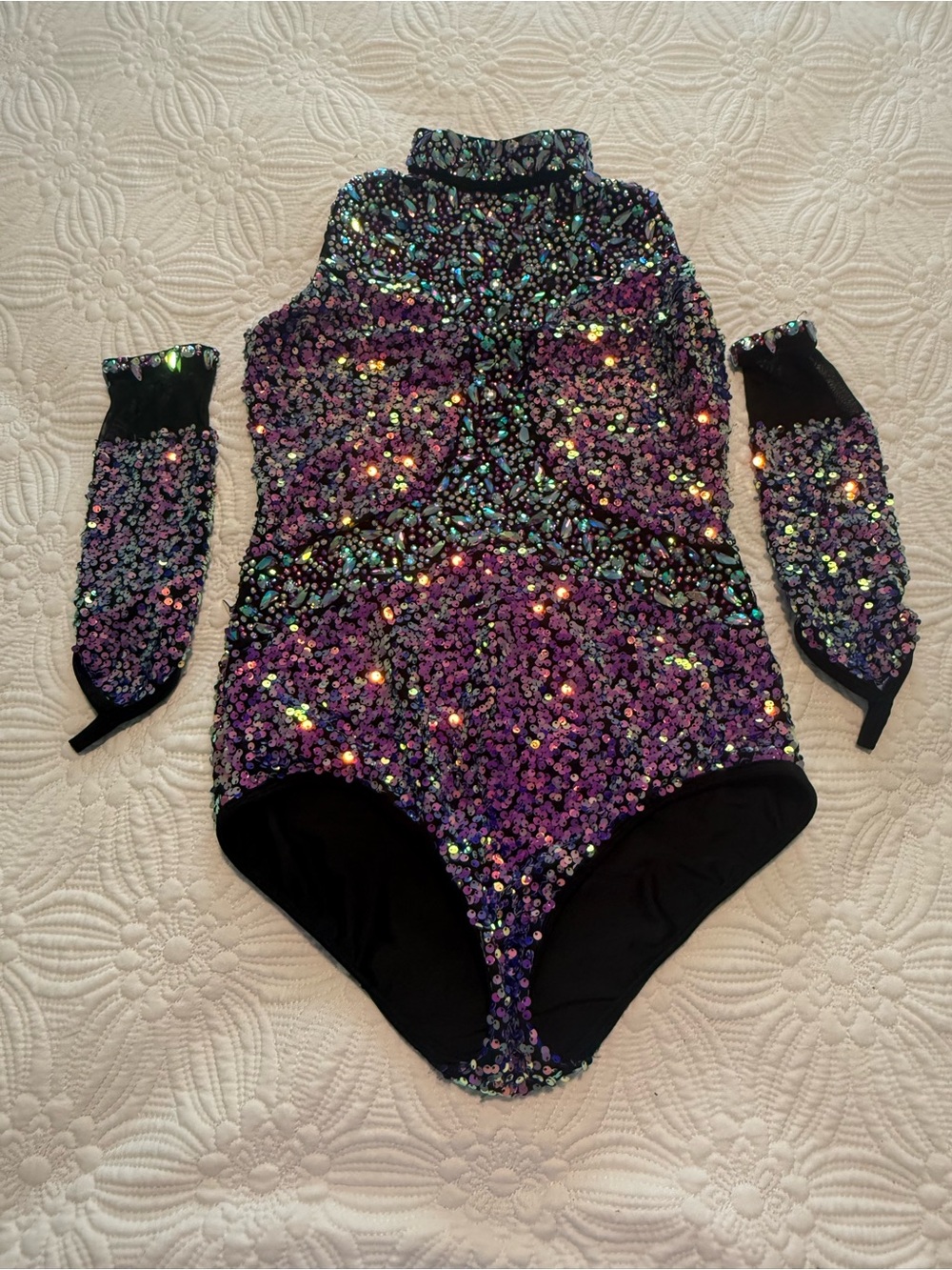 Glamour size LA Jazz Leotard with Sleeve Cuffs